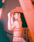 Charli XCX in sexy lingeries for Agent Provocateur 'Saddle Up, Santa!' Campaign