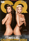 Veline di Striscia sexy and braless for 2002 GQ calendar