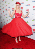 Katy Perry sexy cleavage in red dress at KIIS FM Jingle Ball 2019 in LA -
