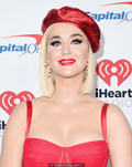Katy Perry sexy cleavage in red dress at KIIS FM Jingle Ball 2019 in LA -