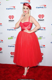 Katy Perry sexy cleavage in red dress at KIIS FM Jingle Ball 2019 in LA -
