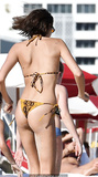 Kaia Gerber in teeny bikini at a beach in Miami - November 22, 2019