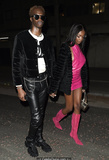 Leomie Anderson in pink mini dress at Bankside Hotel in London - December 09,
