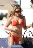 Sylvie Meis in red bikini on the beach in Miami - December 01, 2019