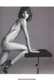 Freja Beha Erichsen fully nude black--white photoshoot for Purple Magazine