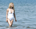 Michelle Hunziker in Swimsuit (6 Photos)