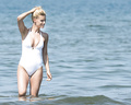 Michelle Hunziker in Swimsuit (6 Photos)