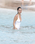 Bella Hadid in White Swimsuit (142 Photos)
