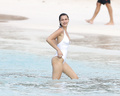 Bella Hadid in White Swimsuit (142 Photos)