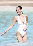 Bella Hadid in White Swimsuit (142 Photos)