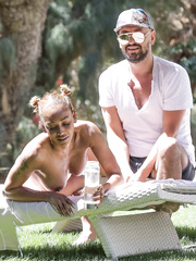 Melanie Brown topless in California (04/2018)