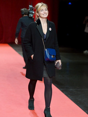 French actress Julie Gayet at 11th Lumiere festival closing ceremony in Lyon -