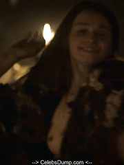 Jessica Barden nude tits in Lambs of God s01e02 (2019)