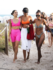Jasmine Tookes, Shanina Shaik and Lais Ribeiro celebrating Jasmine's birthday