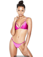 Jasmine Tookes poses for Victoria's Secret Swim - April 2019