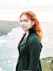 Redhead Eleanor Tomlinson in Poldark Season 5 promoshoot - 2019