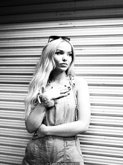 Dove Cameron black--white photoshoot by Chris David, - September 2019