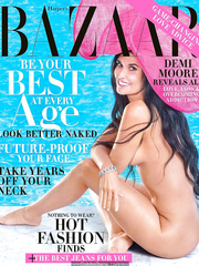 Demi Moore nude in Harper's BAZAAR Magazine - October 2019