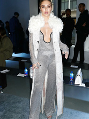 Delilah Belle Hamlin cleavage at 3.1 Phillip Lim show during the New York