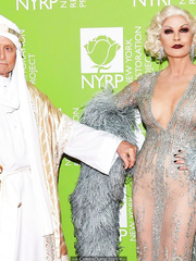 Catherine Zeta-Jones sexy at Bette Midler's Annual Hulaween Benefit 2019 in New