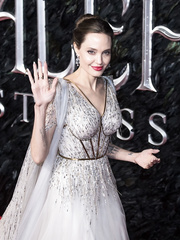 Angelina Jolie at European premiere of Maleficent Mistress of Evil at Odeon
