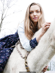 Amanda Seyfried photoshoot with horses by Sasha O'Neil 2019