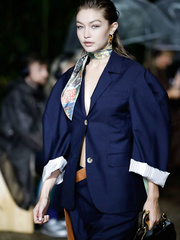 Gigi Hadid runway at Lanvin Ready to Wear fashion show in Paris - September 25,
