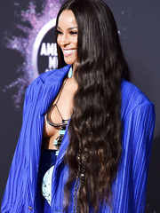 Ciara cleavage at 2019 American Music Awards at the Microsoft Theater in Los