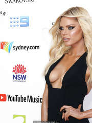 Sophie Monk legs and cleavage at 33rd Annual ARIA Awards 2019 at The Sun in