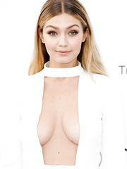 Gigi Hadid Cleavage (6 Photos)