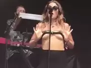 Tove Lo Tits Flash on stage