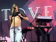 Tove Lo Tits Flash on stage