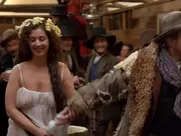 Suzy Amis, Olinda Turturro naked – The Ballad of Little Jo (1993)