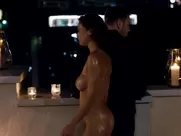 Hot MILF Valeria Bilello nude exposes boobs and hairy muff in TV series Sense 8 netflix sex scenes