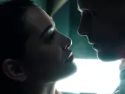 Man entices Natalie Martinez and finally hooks up with her in elevator in Into the Dark real sex in mainstream european cinema