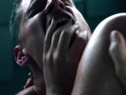 Man entices Natalie Martinez and finally hooks up with her in elevator in Into the Dark real sex in mainstream european cinema