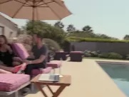 Lady Gaga dares to give outdoor interview with naked tits in Gaga five Foot two (2017) mainstream cinema unsimulated sex