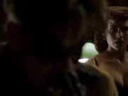 Malin Akerman, Carla Gugino naked - Watchmen (2009) mainstream sex in cinema
