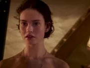 Lily James nude - The Exception (2016) unsimulated sex mainstream cinema