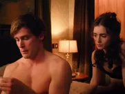 Lily Collins hot - Love, Rosie (2014) funny sex in mainstream cinema