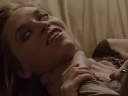Laura Vandervoort nude - Bitten S03E01-02 (2016) romantic sex scene
