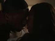 Petite Ebony MILF Naturi Naughton in explicit sex act in bedroom from Power TV series modern mainstream cinema more sex and violence
