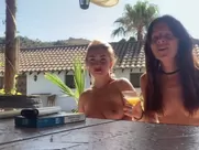 Two Girls-Youtuber NAKED TRAVELER and her Friend mainstream cinema real sex scenes