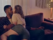 Steamy girls Tru Collins and Hayley Kiyoko have a threesome in explicit sex scene softcore sex scene