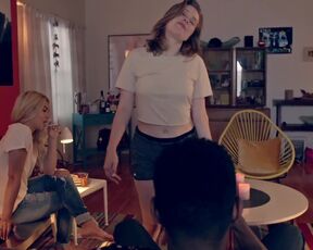 Steamy girls Tru Collins and Hayley Kiyoko have a threesome in explicit sex scene softcore sex scene