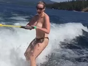 Chelsea Handler Waterskiing Video