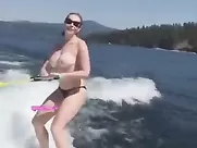 Chelsea Handler Waterskiing Video