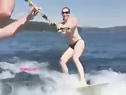 Chelsea Handler Waterskiing Video