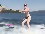 Chelsea Handler Waterskiing Video