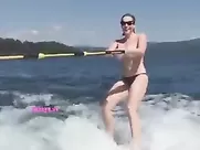 Chelsea Handler Waterskiing Video